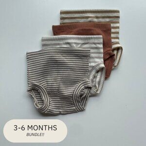 Quincy Mae Ribbed Bloomer Bundle (Set of 4)